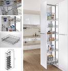 Unit Larder Tinggi Soft Stop Tandem Pantry Unit Keranjang Dapur Modern Untuk Dekorasi Rumah