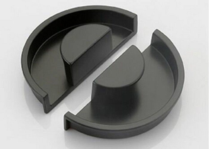 Black Zinc Hardware Pull Handle Lemari Dapur 90mm Menarik Stabilitas Yang Baik
