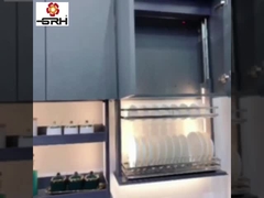 Grosir Barang Rumah Tangga Lift Vertikal Dapur Lemari Buah dan Sayuran Angkat Keranjang Otomatis