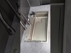 Seluruh Set Air Terjun Dapur wastafel Stainless Steel wastafel besar satu mangkuk dengan rak piring Unde