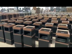 Outdoor 27L Daur Ulang Trash Can Klasifikasi Metal Trash Bin