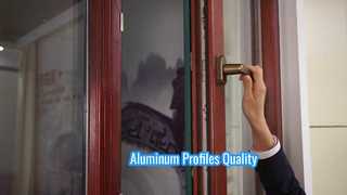 Pintu dan jendela potongan jembatan paduan aluminium yang disesuaikan, insulasi suara, insulasi panas, geser w