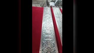 Gagang Pintu Kaca Antik, Gagang Pelat Aluminium Ukir Cina, Gagang Logo Ukir Pintu Hotel, Do