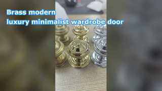 Kuningan Modern Mewah Minimalis Lemari Pintu Satu Lubang Pegangan Kabinet Laci Lemari Sepatu Nordic S