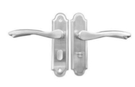 Interior kunci pintu aman set pegangan pegangan berlapis stainless steel skru dipasang