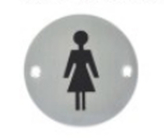 Wanita Dan Pria Toilet Gambar Pintu Kamar Mandi Tanda Dalam Akrilik Disesuaikan