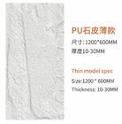 PU Faux Batu Kultural Marmer Panel Dinding Untuk Indoor Dan Outdoor Pu Rock Veneer