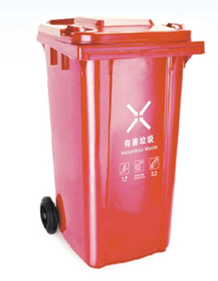Produsen 120l 240l 360l 660l 1100l outdoor besar plastik roda tempat sampah / tong sampah / tempat sampah sampah untuk dijual