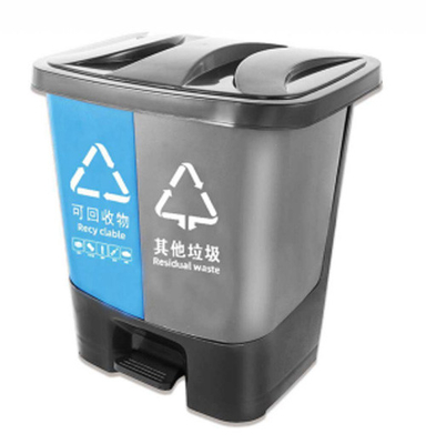 Produsen 120l 240l 360l 660l 1100l outdoor besar plastik roda tempat sampah / tong sampah / tempat sampah sampah untuk dijual