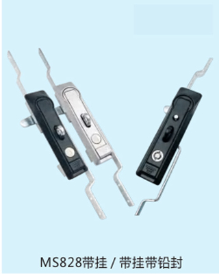 MS828 Swing Handle Kunci 3 Titik Kunci Penghubung Rod Panel Kontrol Kabinet Kunci