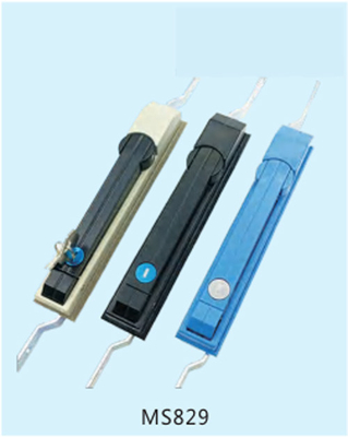 MS828 Swing Handle Kunci 3 Titik Kunci Penghubung Rod Panel Kontrol Kabinet Kunci
