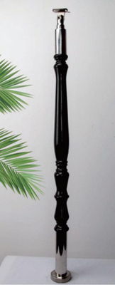 Tangga Indoor Baluster Kristal Akrilik Handrail Pilar Akrilik Pos-pos Tangga dan Balkon Railing
