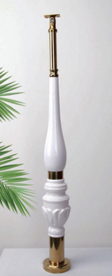 Tangga Indoor Baluster Kristal Akrilik Handrail Pilar Akrilik Pos-pos Tangga dan Balkon Railing