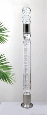 Crystal Hand Railing Acrylic Stair Balustrade Crystal Newel Post Rail Post Acrylic Baluster Untuk Balustrade Tangga