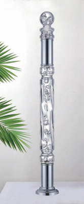 Crystal Hand Railing Acrylic Stair Balustrade Crystal Newel Post Rail Post Acrylic Baluster Untuk Balustrade Tangga