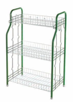 4 Tier Standing Type Dapur Piring Piring Rack Piring Pengeringan Rack Piring Rack Dengan Bentuk U Net Unfoldable Basket