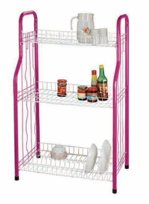 4 Tier Standing Type Dapur Piring Piring Rack Piring Pengeringan Rack Piring Rack Dengan Bentuk U Net Unfoldable Basket