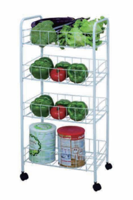 FIRST HORST Produsen 4 Tingkat Ukuran Besar Perak Lapisan Dapur Penyimpanan Piring Rak Drainer Instock