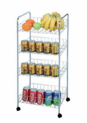 FIRST HORST Produsen 4 Tingkat Ukuran Besar Perak Lapisan Dapur Penyimpanan Piring Rak Drainer Instock