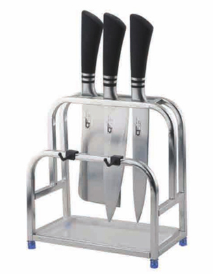 Standing Style stainless steel multifunctional dapur alat penyimpanan pisau pemegang rak