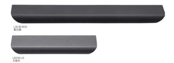 Customized Aluminium Modern Bentuk T Elegant Lemari Pakaian Kabinet Perabot Handle Kamar Tidur Handle