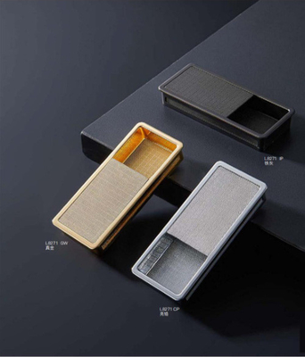 Hot sale besar paduan seng industri hitam tersembunyi lemari Recessed Genggam untuk Toolbox