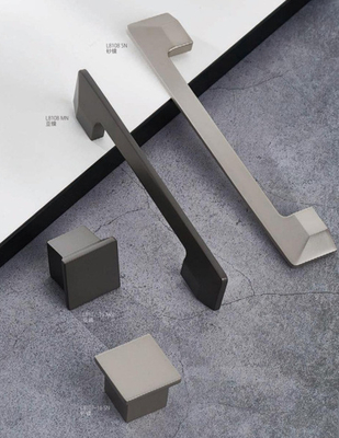 Zinc populer Cina gaya Eropa retro tidak ada lubang hitam sekrup self-tapping pintu handel doorroom pegangan dalam ruangan