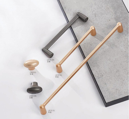 Gaya Eropa Baru Luxury Zinc Alloy Brushed Nickel Gold Straight Bar Cabinet Pintu Hardware Interior Lemari Tangan