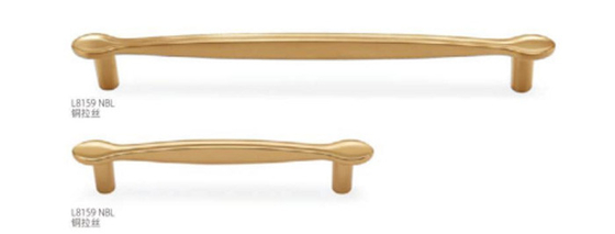 Gaya Eropa Baru Luxury Zinc Alloy Brushed Nickel Gold Straight Bar Cabinet Pintu Hardware Interior Lemari Tangan