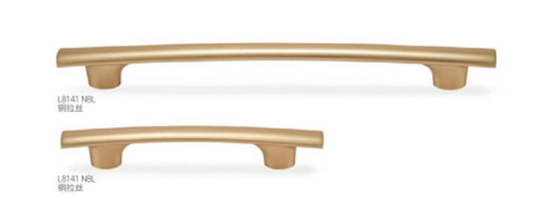 Gaya Eropa Baru Luxury Zinc Alloy Brushed Nickel Gold Straight Bar Cabinet Pintu Hardware Interior Lemari Tangan