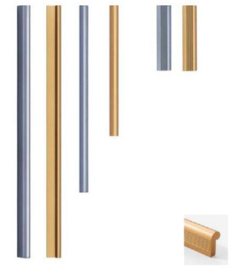 Genggam Aluminium Hitam Cabinet Handle Profil Aluminium Genggam Aluminium