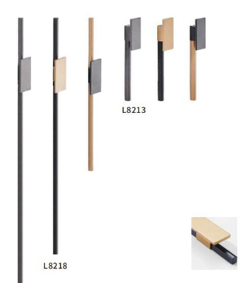 Genggam Aluminium Hitam Cabinet Handle Profil Aluminium Genggam Aluminium