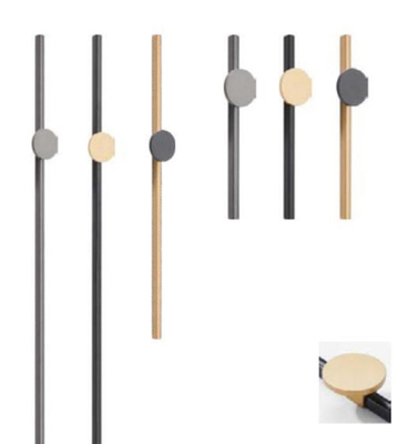 Genggam Aluminium Hitam Cabinet Handle Profil Aluminium Genggam Aluminium
