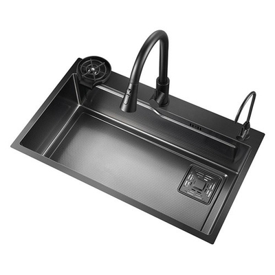 Nano dapur 304 stainless steel buatan tangan kecil wastafel tangki tunggal Undercounter Basin wastafel grosir dari China pabrik