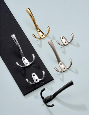 Topi Hanging Wall Mounted Hook Antique Cast Iron Color Coat Hooks / Old Vintage Natural Matt Black Lacquer