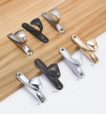 Pabrik kustomisasi Metal vintage handuk mantel double wall hook wall mount hitam pakaian pedesaan hook