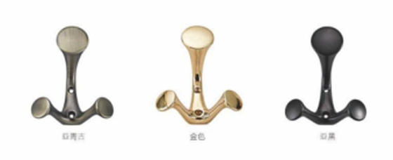 European Double Cloth mantel hooks logam Hooks modern Pakaian Hooks untuk kamar tidur