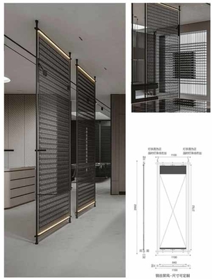 Laser Cut Metal Folding Screen Untuk Room Divider Di Semua Musim