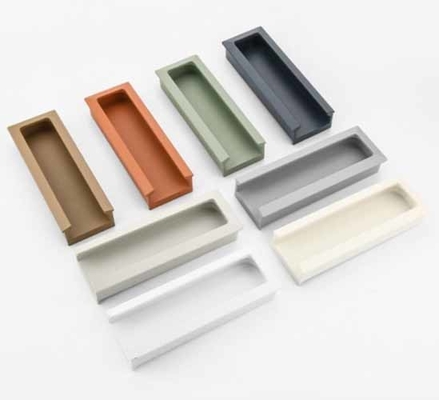 Aluminium tertanam tersembunyi menyembunyikan laci tarik pegangan untuk dapur lemari kabinet