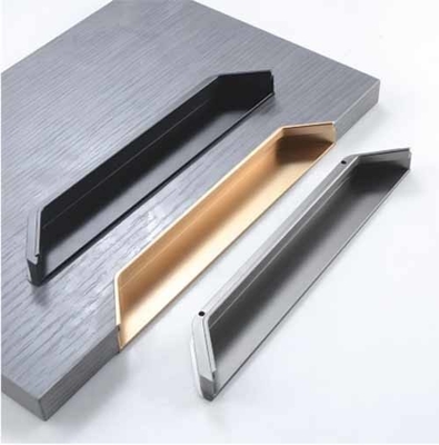 Aluminium Invisible Disembunyikan Genggam Gabungan Kabinet Genggam Pintu Laci Genggam Tersembunyi