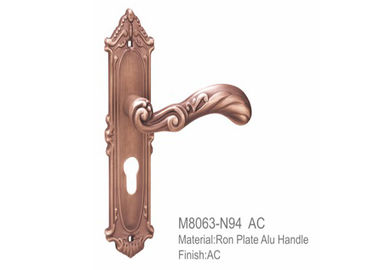Desain kapal yang rata dan gagang pintu yang rata Rosette Gagang pintu paduan seng 58mm