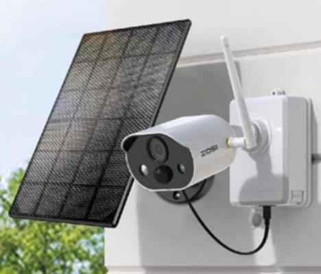 2 Lensa 8MP 4K Wireless Amerika Utara 4G LTE Surveillance Solar Security PTZ Kamera Luar Ruang 4G Sim Card Kamera CCTV Surya