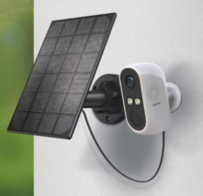 2 Lensa 8MP 4K Wireless Amerika Utara 4G LTE Surveillance Solar Security PTZ Kamera Luar Ruang 4G Sim Card Kamera CCTV Surya