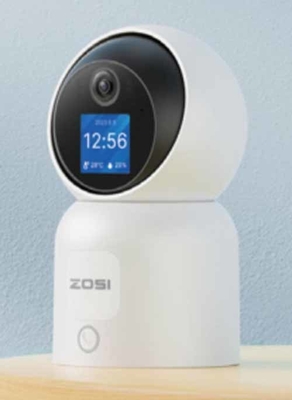 Kualitas tinggi 5 Inci Wireless Smart Video Baby Monitor dengan Night Vision 2 Way Audio Pan Tilt Zoom Terbuat dari Sensor Suhu