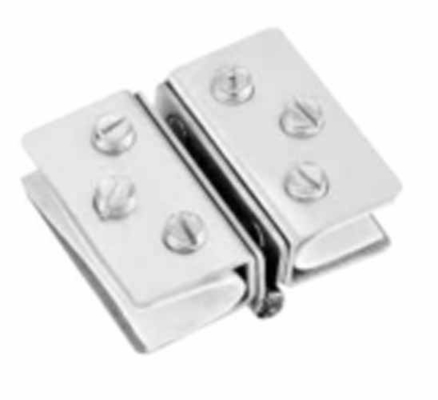 Pengikat kaca Alloy Aluminium Double Side Glass Shelf Support Bracket