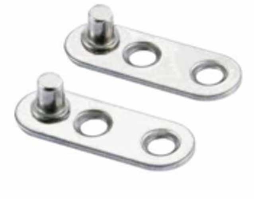 Hardware Stainless Steel Frameless Framed Disembunyikan Pivot Mirror Kaca Pintu Mandi Gelang Untuk Kacamata Mandi