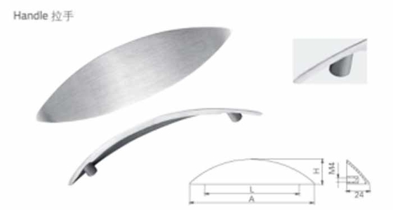 Baja SUS304 Kabinet Handled Furniture Baja tahan karat 304 Handle Dapur Kabinet Pintu Handle