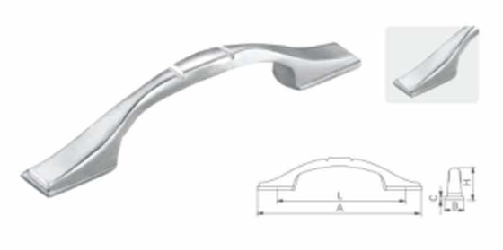 Baja SUS304 Kabinet Handled Furniture Baja tahan karat 304 Handle Dapur Kabinet Pintu Handle