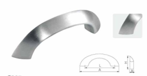 Jarak Lubang Sesuaikan Stainless Steel 304 Matte Door Handle Dengan Fitting Sekrup