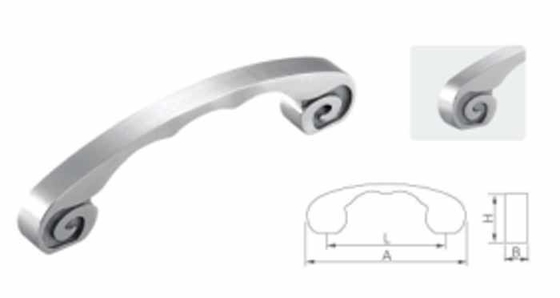 Jarak Lubang Sesuaikan Stainless Steel 304 Matte Door Handle Dengan Fitting Sekrup